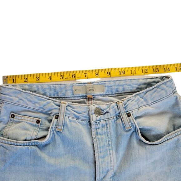 Topshop Jeans Size 28”x34 Moto Hayden Distressed loose fit light wash - Picture 2 of 9